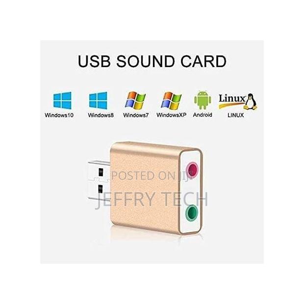Usb Sound Card 7.1 External Usb to 3.5mm Jack Headphone Ada - thumbnail 4