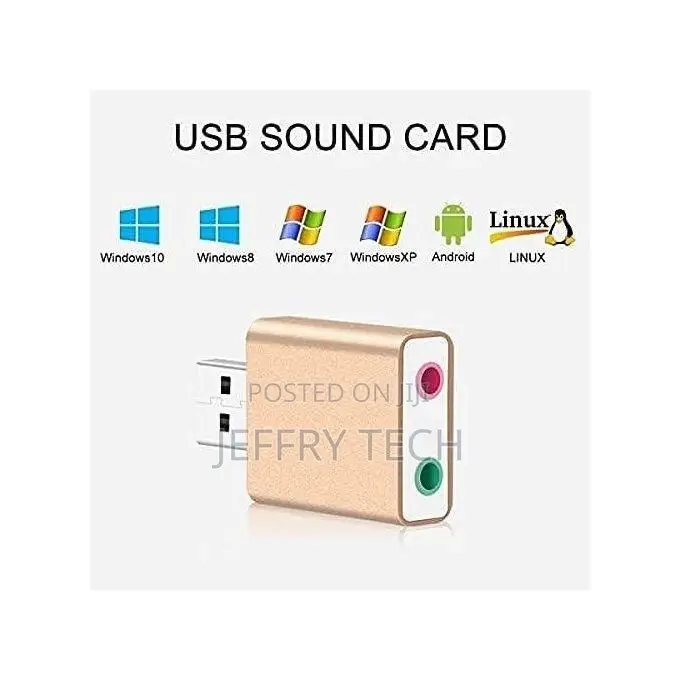 Usb Sound Card 7.1 External Usb to 3.5mm Jack Headphone Ada