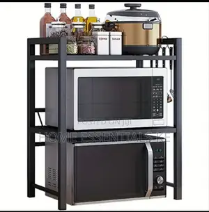 2tier Heavy-Duty Adjustable Microwave Stand