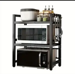 2tier Heavy-Duty Adjustable Microwave Stand