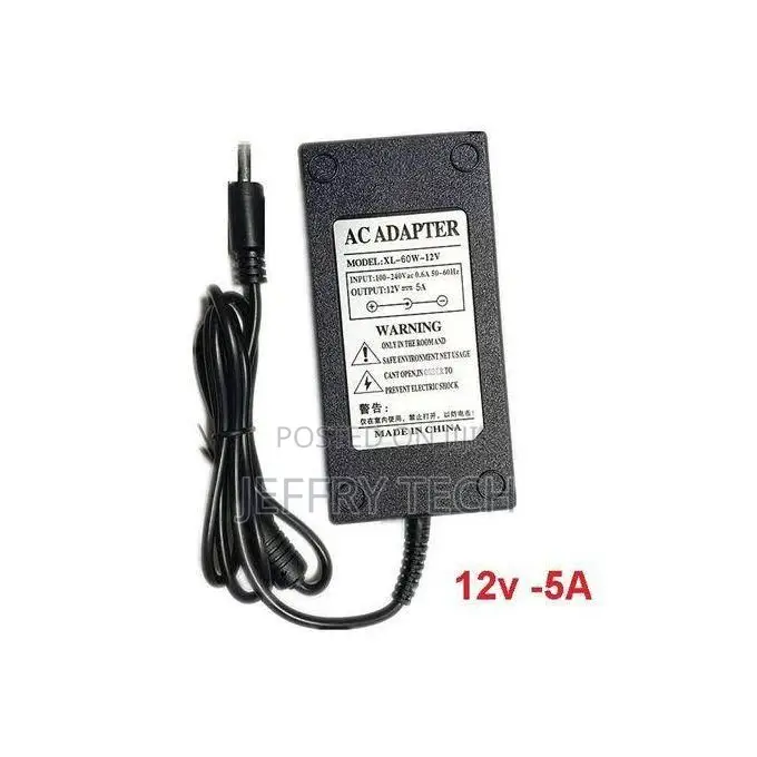 Ac 12v 5a Power Adapter Power Supply Adaptor 100-240v Eu Us