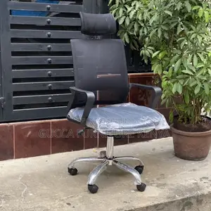 Office Chair:Orthopedic Fixed Arms Breathable Mesh Seat