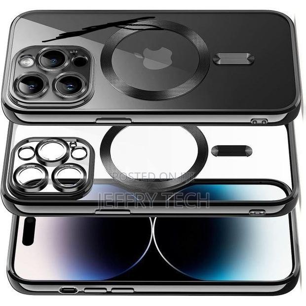 Case Pouch iPhone 15 Plus Transparent Magsaf Anti-Collision - thumbnail 2