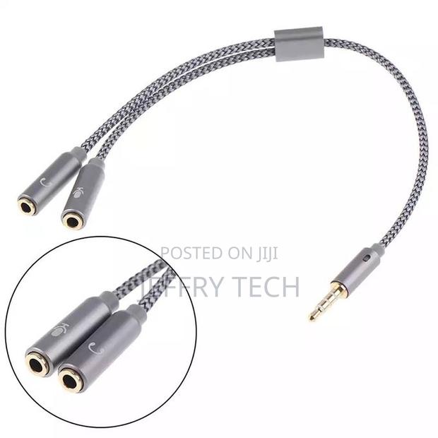 3.5mm Aux Cable 1 Male to 2 Female