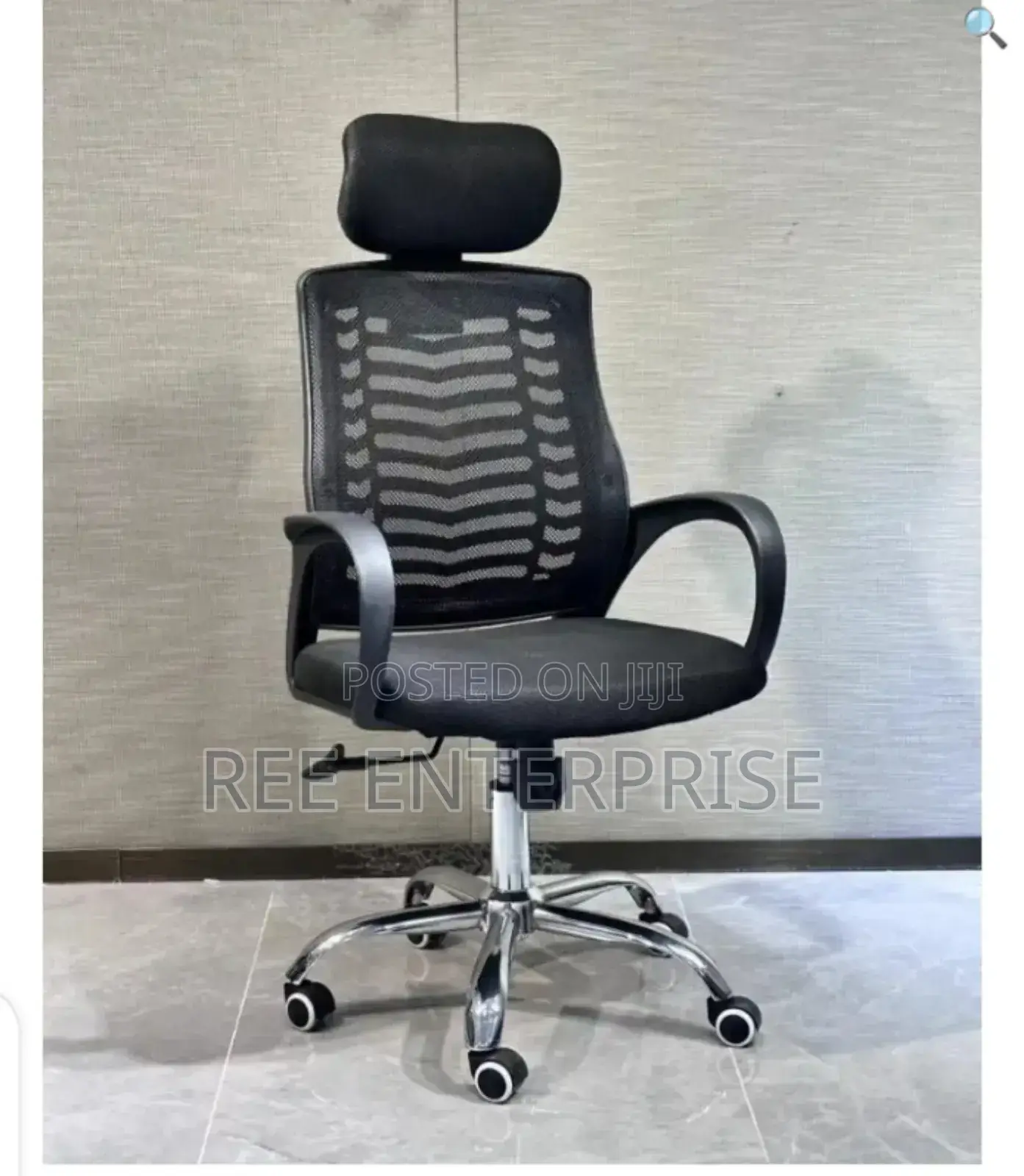 Breathable Mesh Back Mesh Office Chair With Headrest