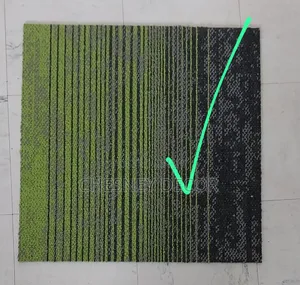 Green Lined Carpet Tiles