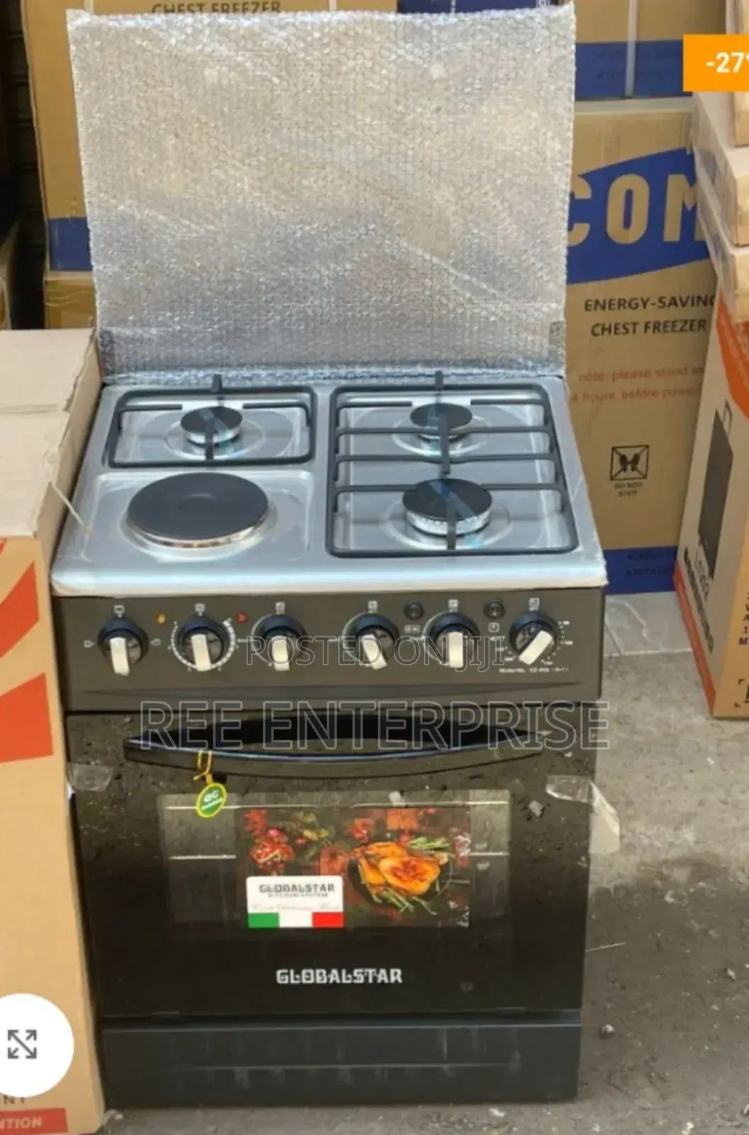 Auto Ignition 60*60 Globalstar 3+1cooker With Electric Oven