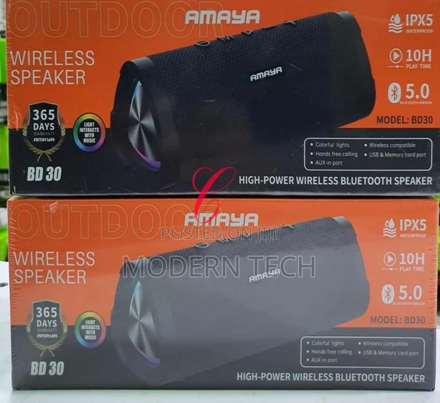Amaya Bd30 Wireless Bluetooth Speaker With Colorful Lights - main view