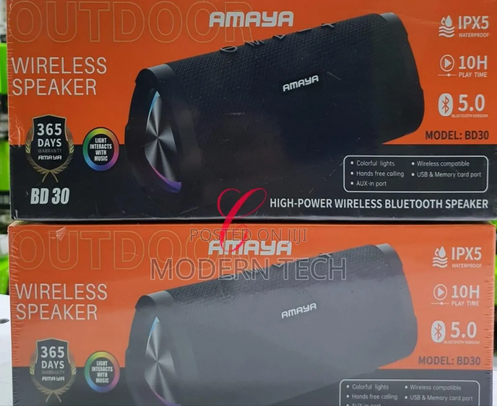 Amaya Bd30 Bluetooth Speaker Ipx5 Waterproof