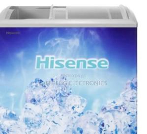 Ice Cream Freezer Showcase Hisense 302l, Glass Door; New - main view