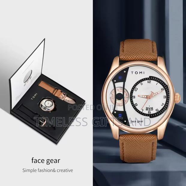 White Face Tomi Watch Uses Battery