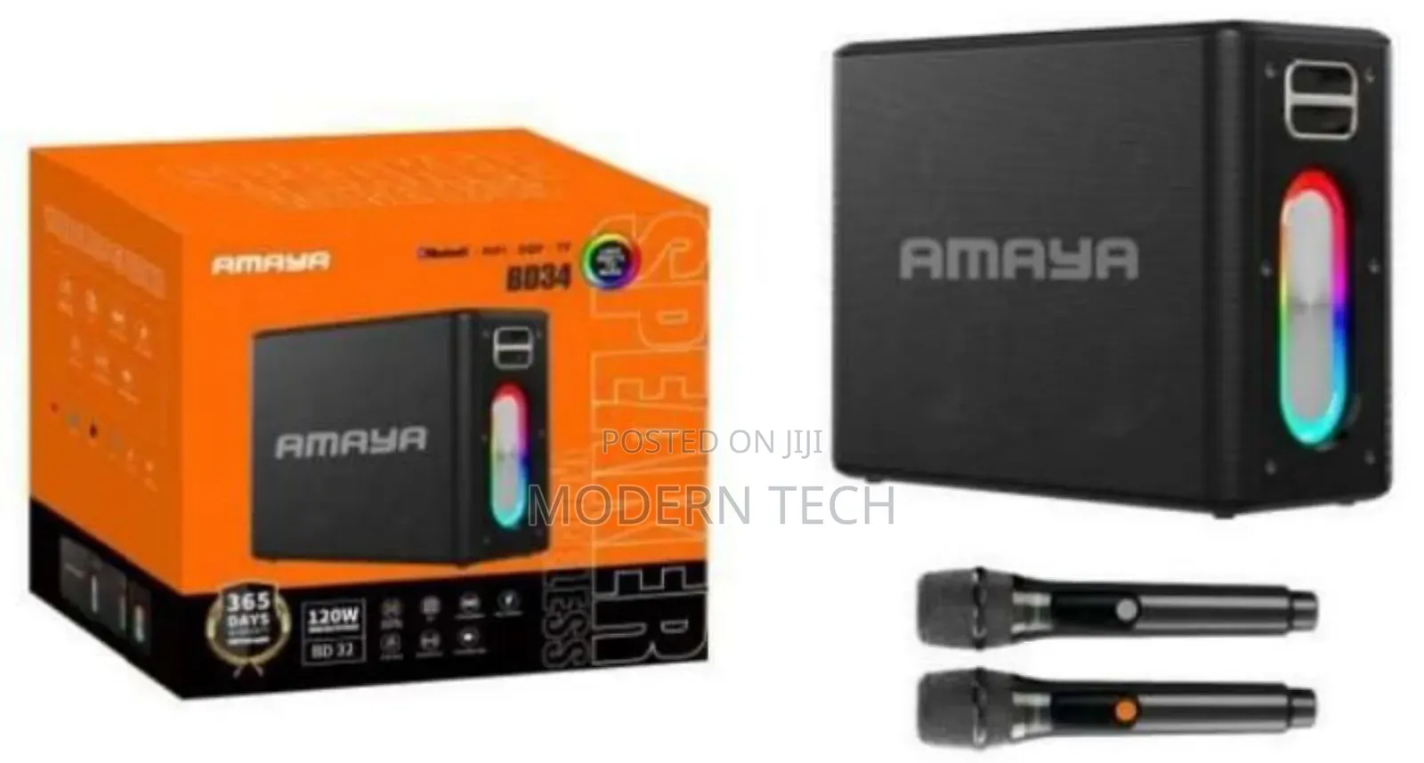 Amaya Bd34 *120w* Wireless Waterproof Speaker