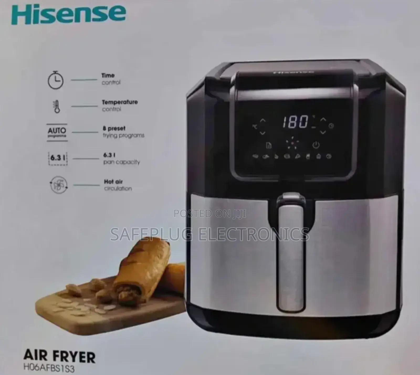 Air Fryer 6.3l Hisense, Non-Slip Feet
