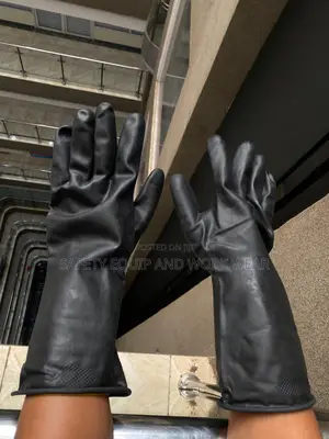 Rubber Gloves (Sun) Great For Wet And Dirty Work.