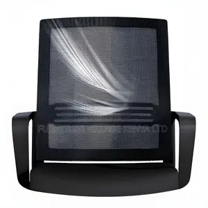 Office Chair:Stationary Conference Chair With Fixed Armrests