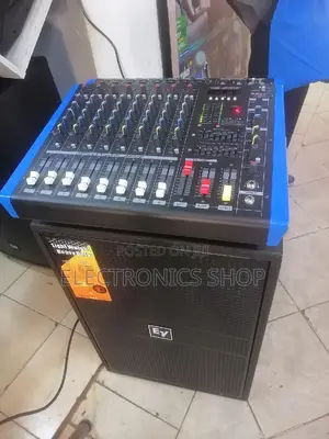 8channelmixer,2pics Speakers 1mic Set