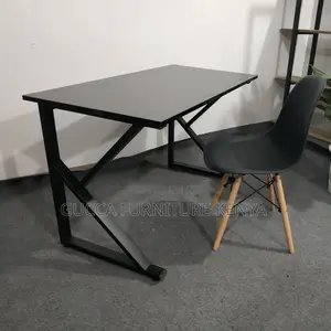 Office Desk:Ergonomic Style Wooden Gaming Desk-Steel Frame