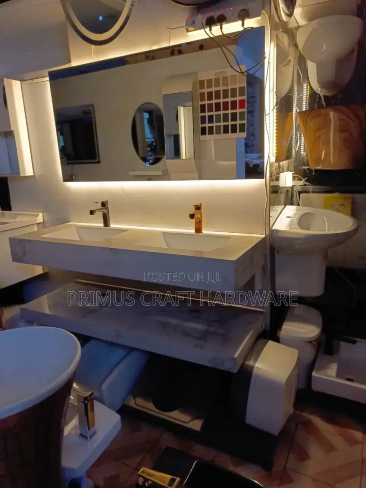 Vanity Cabinet With an Led Mirror