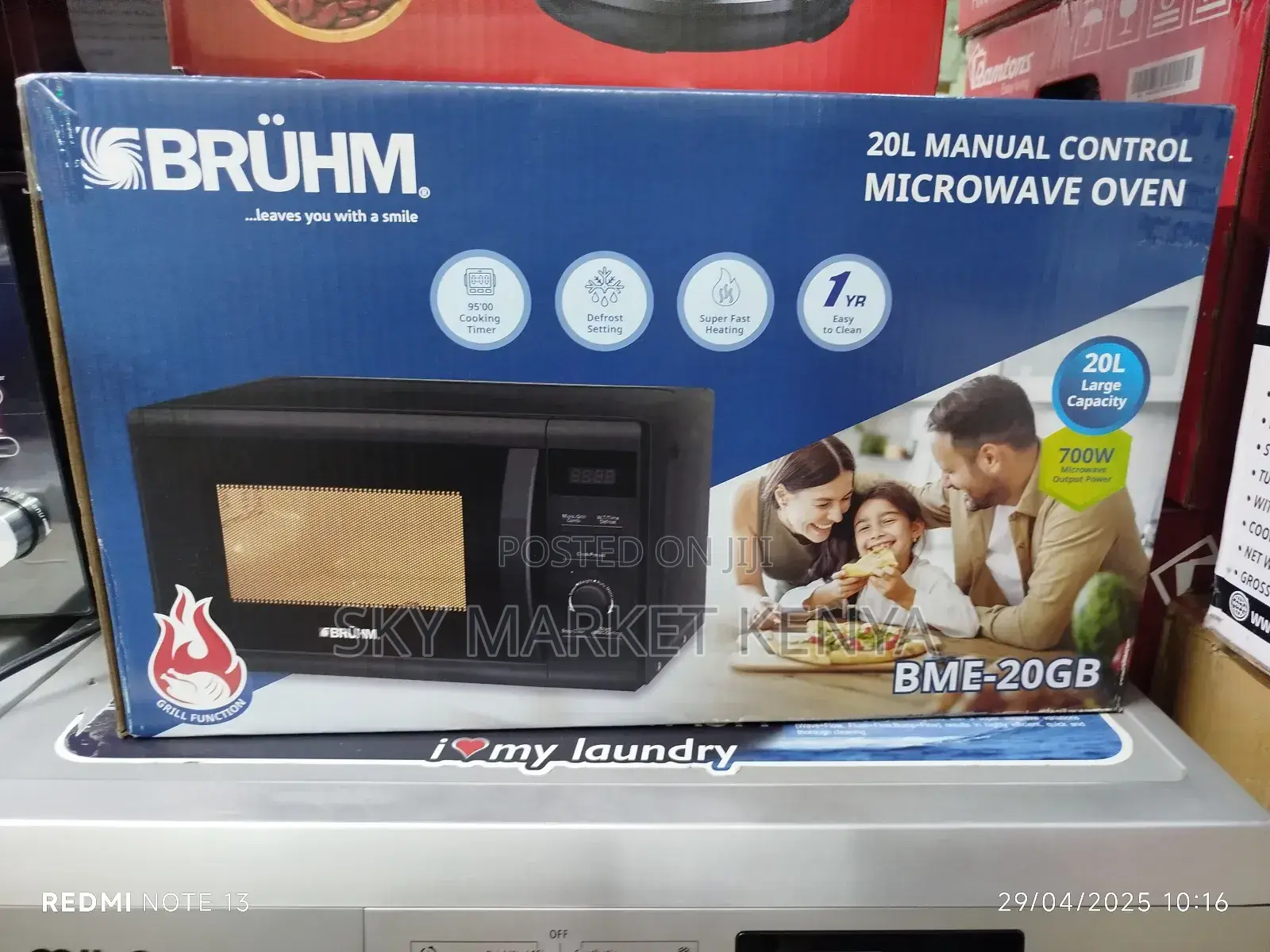 Bruhm 20l Solo Grill Microwave Oven