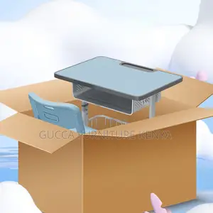 Kid's Furniture:Light Blue Kids Computer Desk With Chair