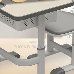 Kid's Furniture:Light Blue Kids Computer Desk With Chair