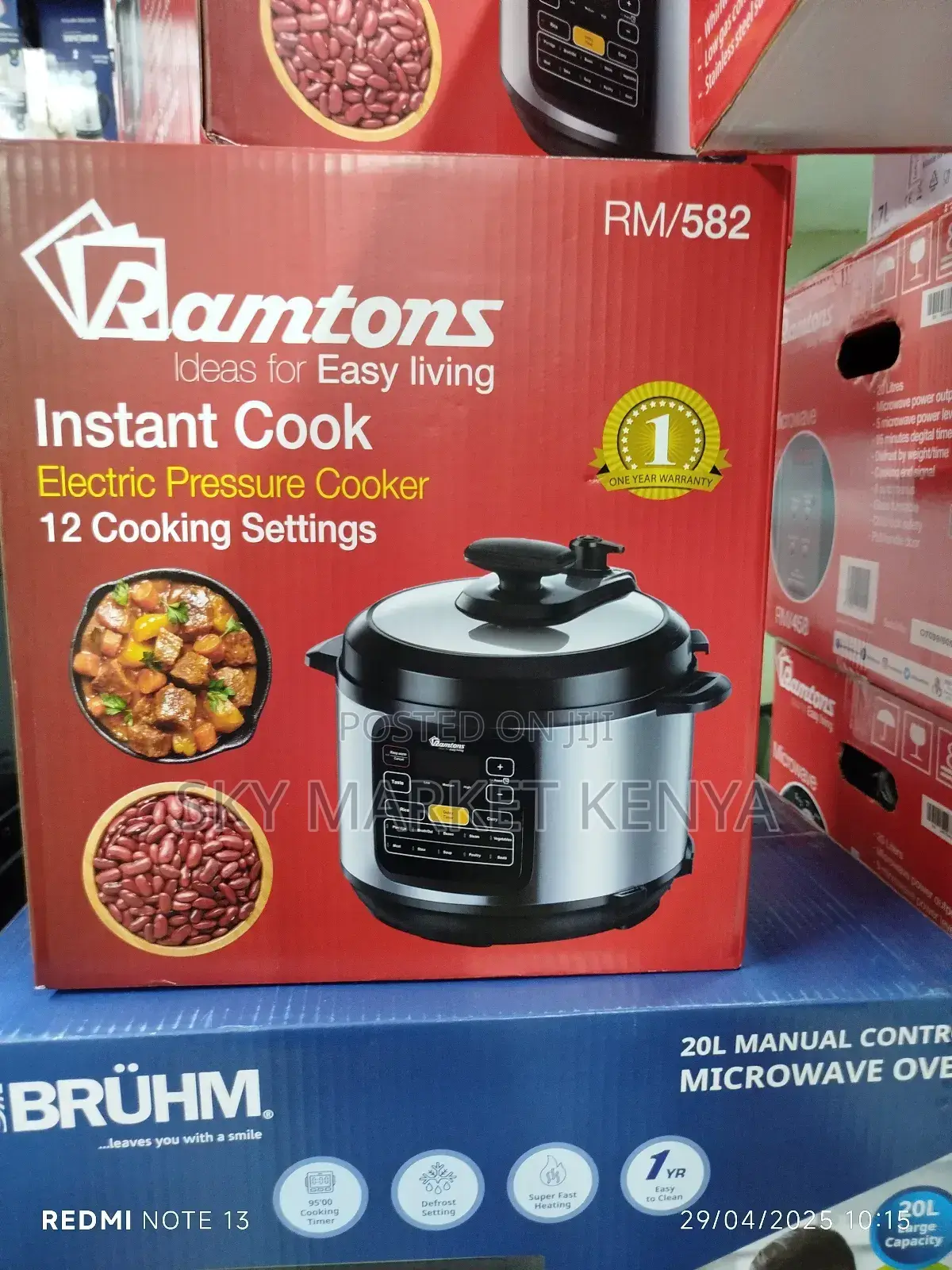 Ramtons Electric Pressure Cooker- Rm/582