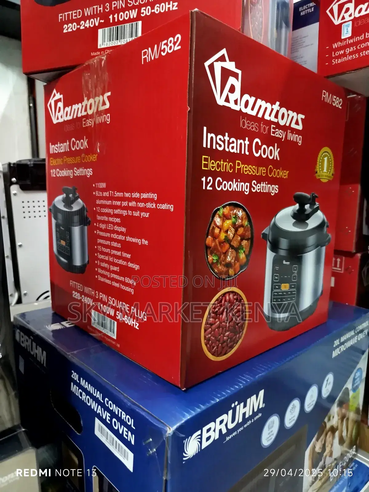 Ramtons Electric Pressure Cooker- Rm/582