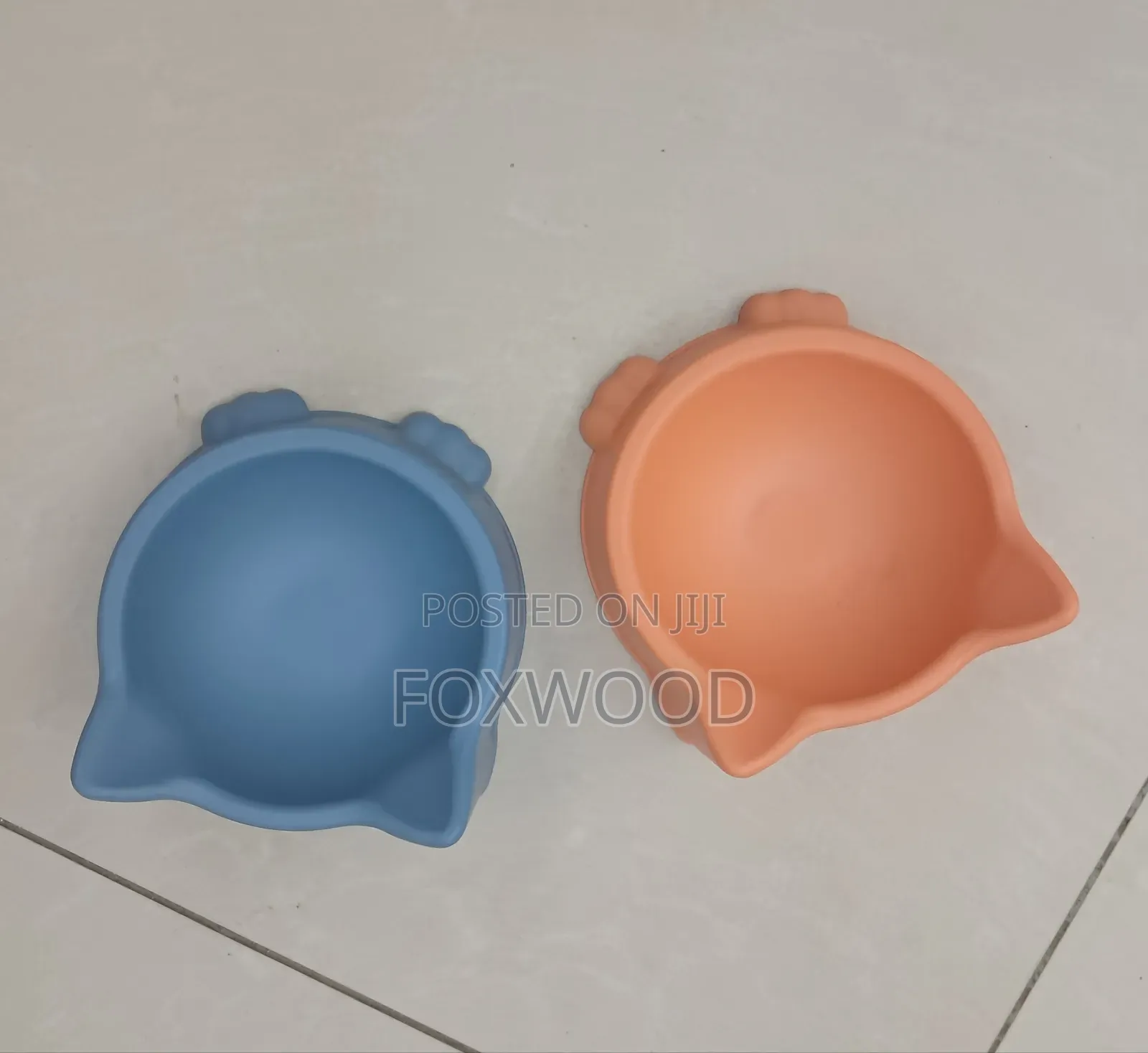 Pet Food Bowls, Likely for Cats or Small Dogs,