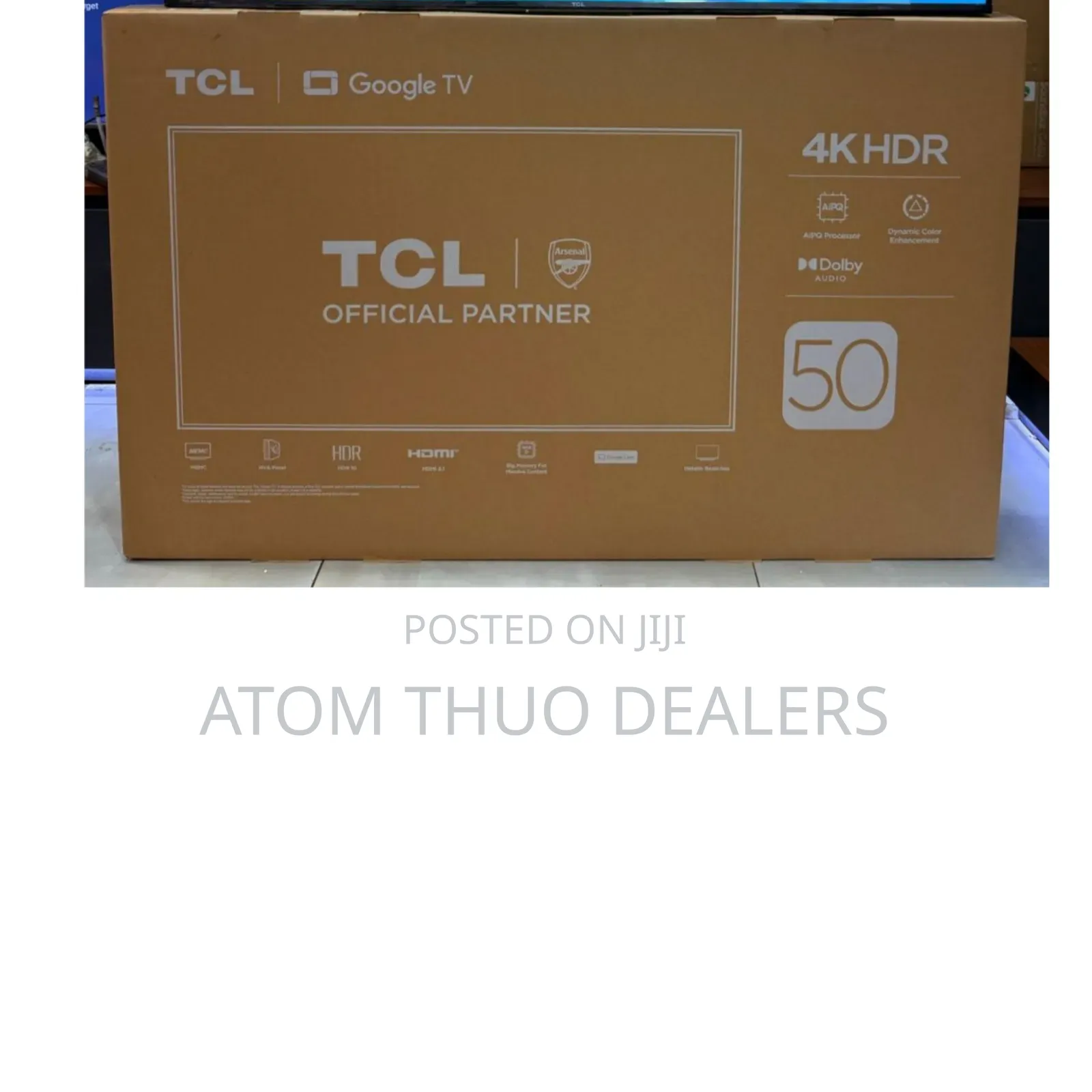 TCL 50” Inch- Frameless //Bt-Enabled- Ultrahd Googletv,-