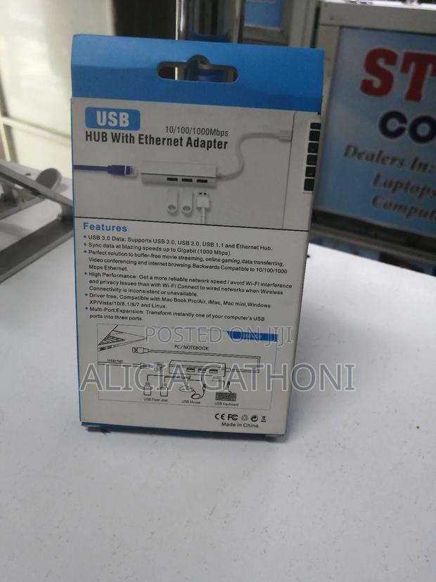 Usb Hub With Ethernet Adaptermbps - thumbnail 3