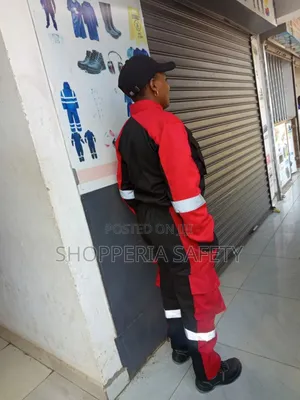 Red And Black Customized Overall