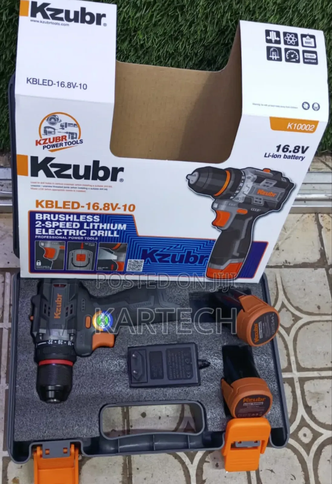 Kzubr Kbled-16.8v-10 Brushless 2-Speed Lithium Drill
