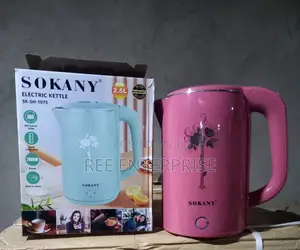Efficient Sokany Electric Kettle 2.5ltrs Plastic Coated