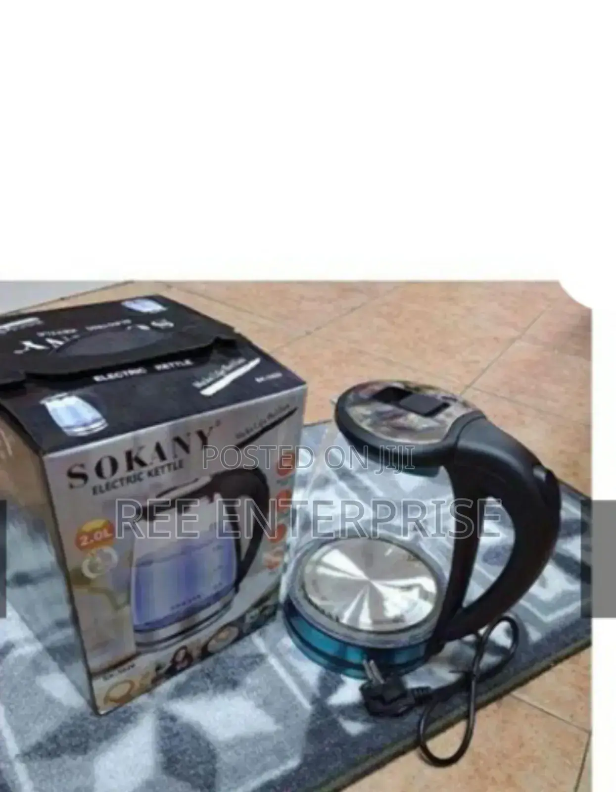 Beautiful Design Sokany Glass Kettle