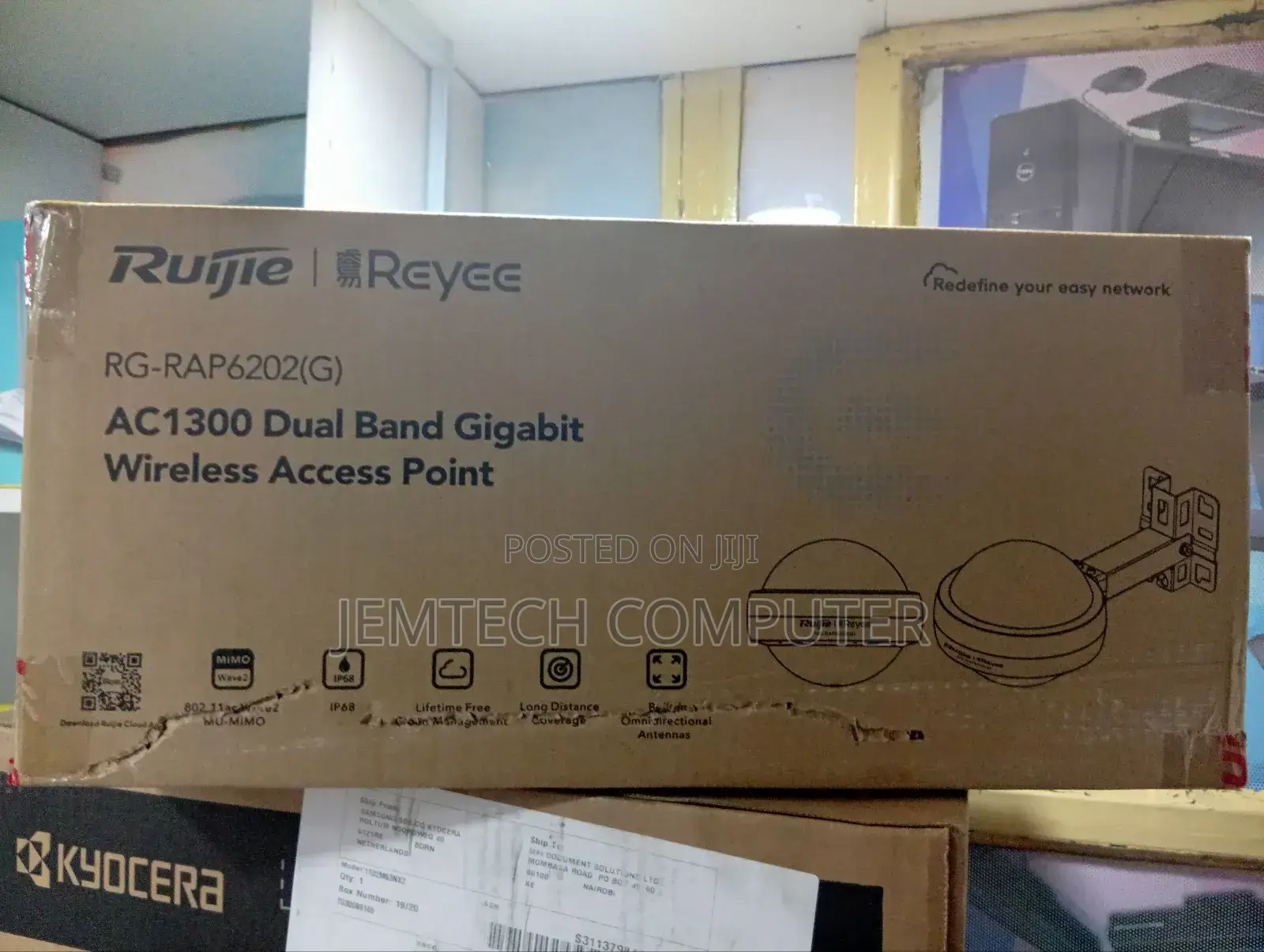 Rg-Rap6202(G) Ac1300 Outdoor Omni-Directional Access Point