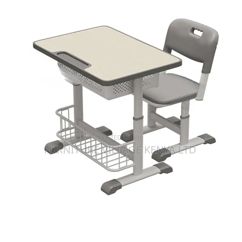Kid's Furniture;Modern Blue Kids School Desk With Chair Set