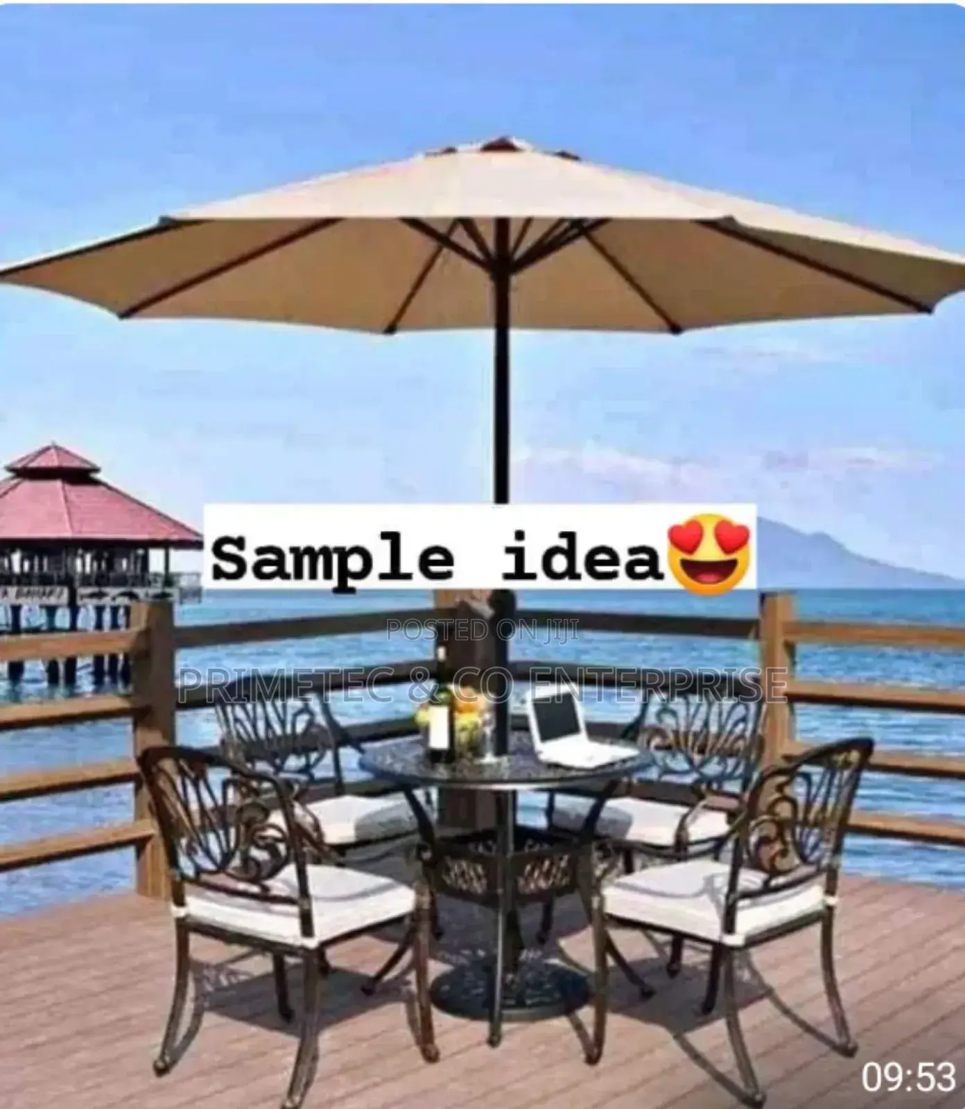 2.7 M Parasol Replaceable Cloth Garden Umbrella