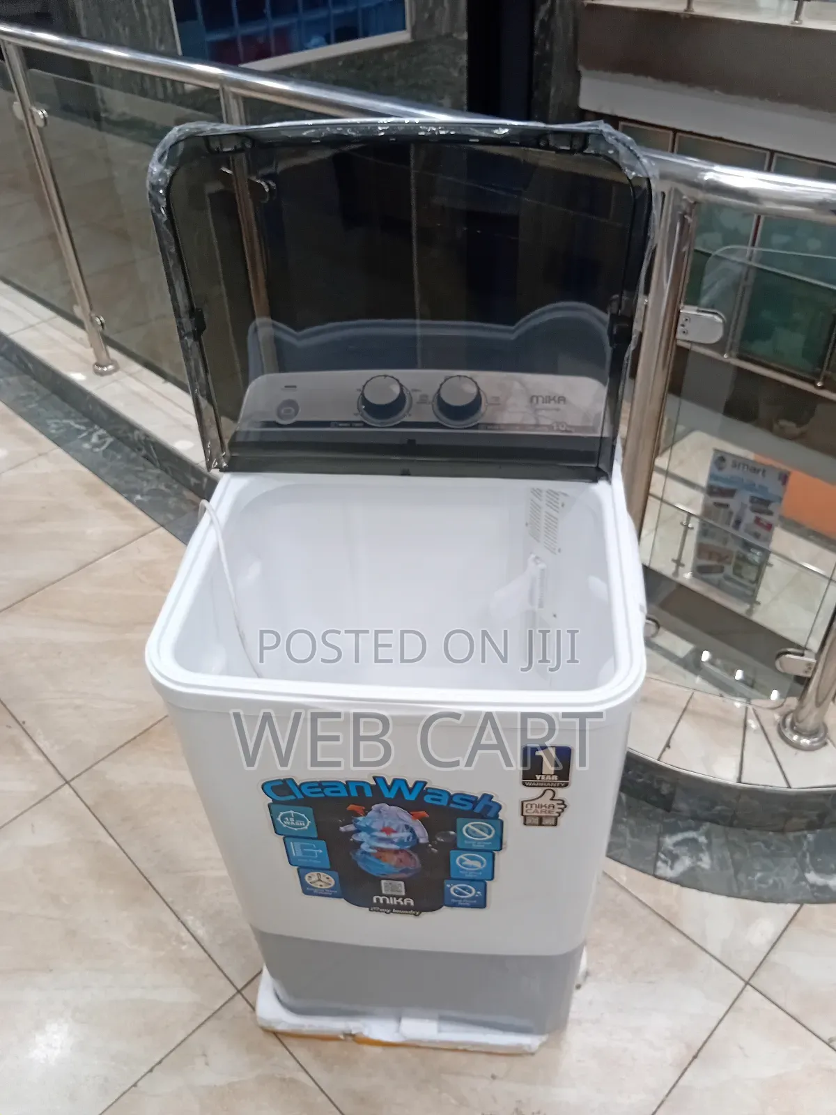 *Mika Washing Machine Top Load Single Tub 10kgs