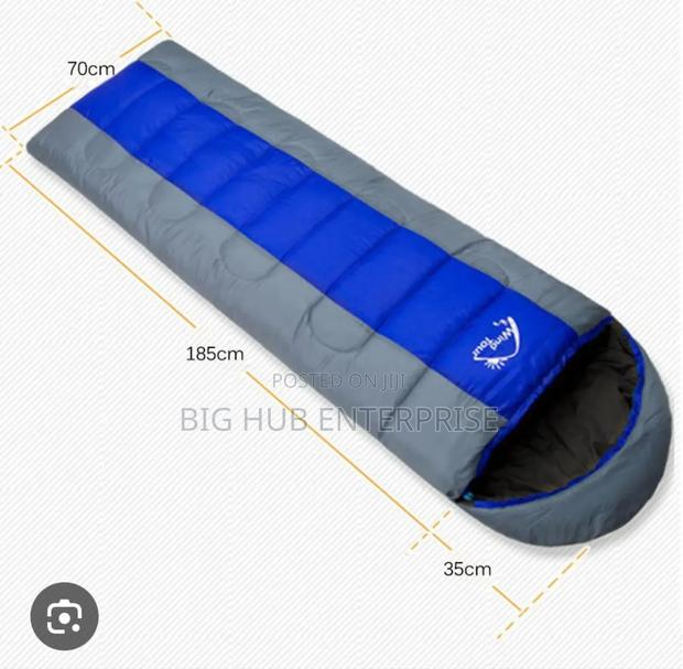 Sleeping Bag Waterproof Outdoor Camping Envelope Single Zip - thumbnail 3