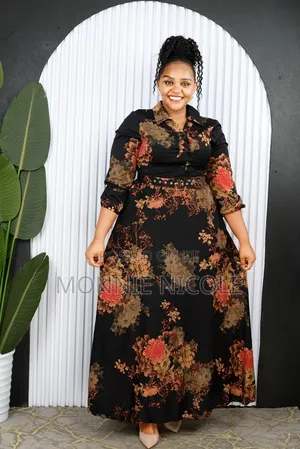 Elegant Long Dress/Breastfeeding Friendly