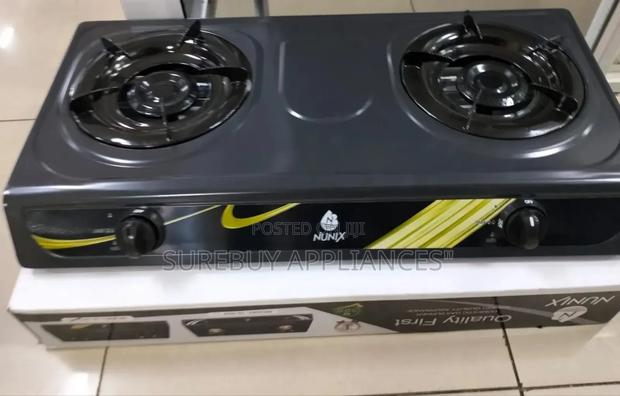 Nunix Sc-002 Table Top Double Burner Gas Stove Cooker