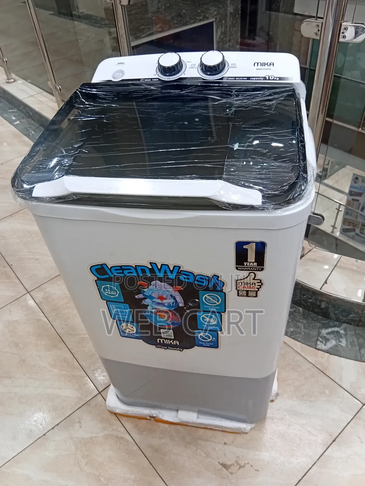 Mika 10kg-Single Tub Top Load Washing Machine