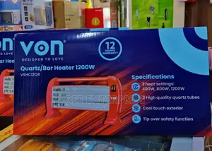 Cool Touch Exterior Von Quartz Heater 1200w