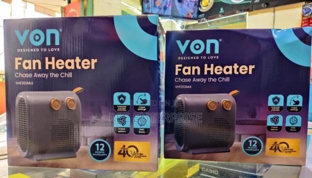 New Model Von Fan Heater 2000w
