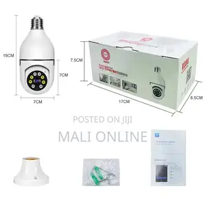 Smart Wifi Bulb Camera Rotating PTZ Night Vision Camera