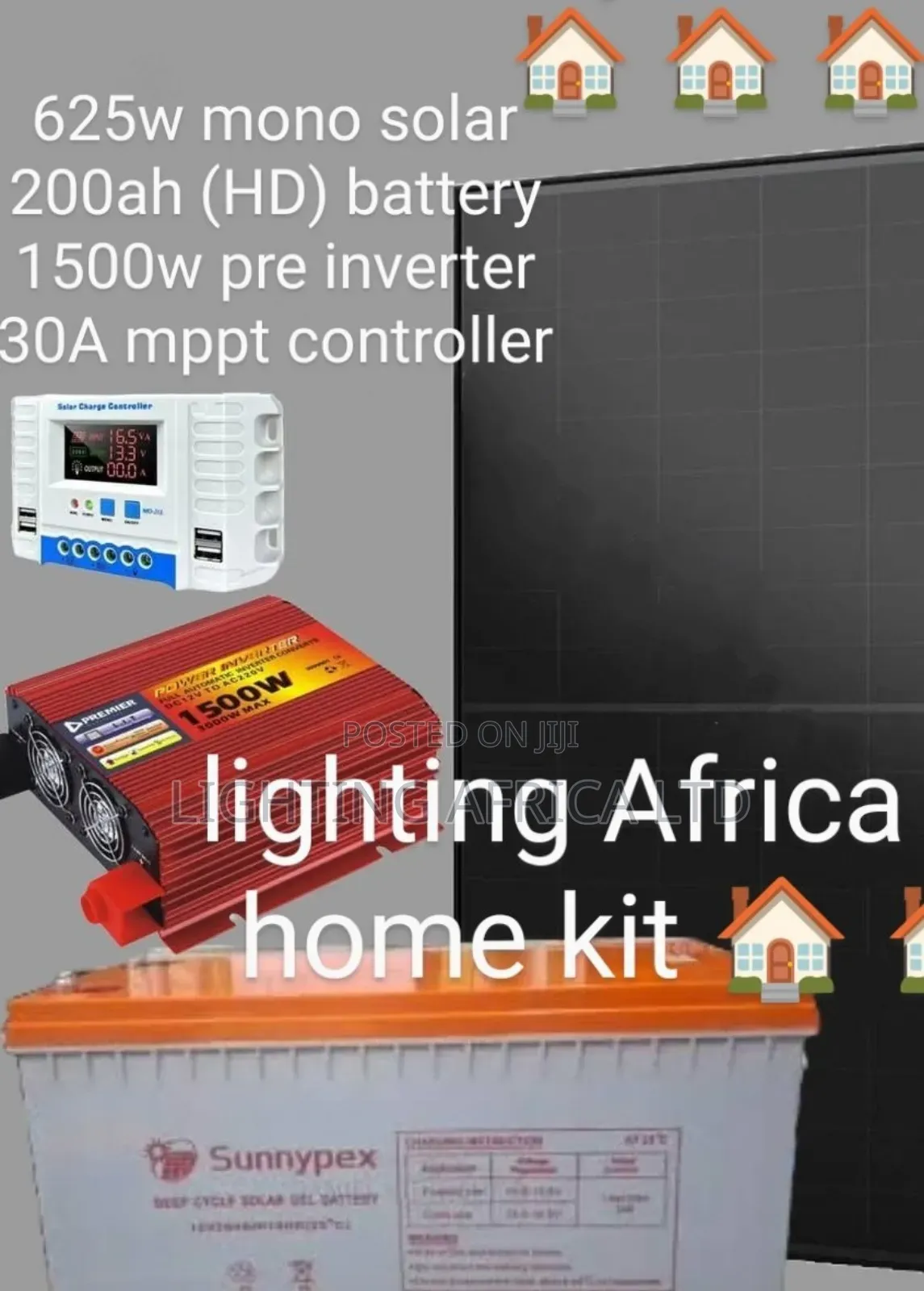 625w Home Solar Kit Complete
