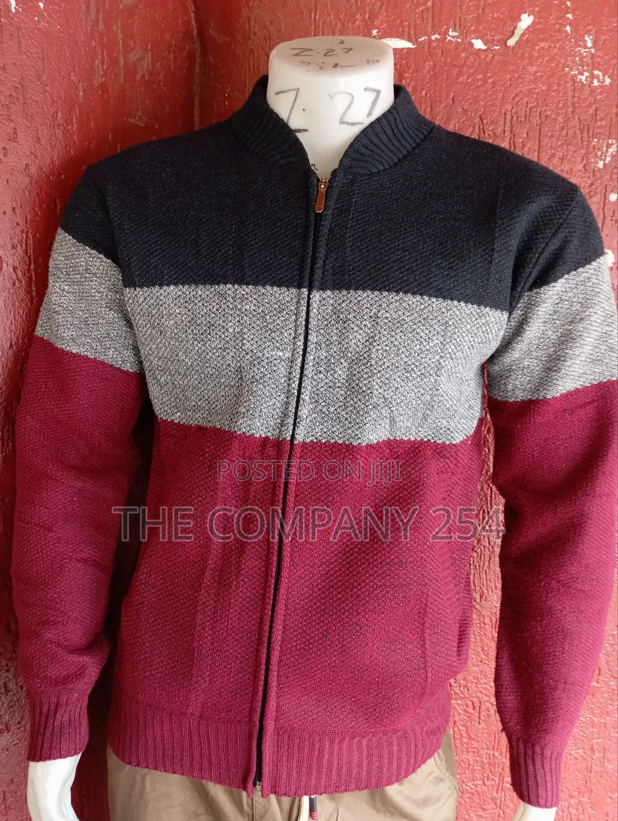 Quality Fuzzy Zipper Designer Warm Cardigan Sweater