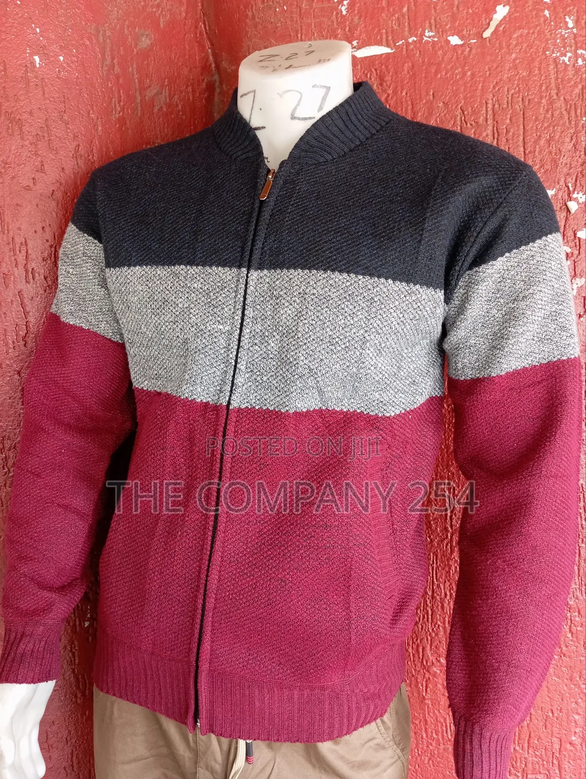 Quality Fuzzy Zipper Designer Warm Cardigan Sweater