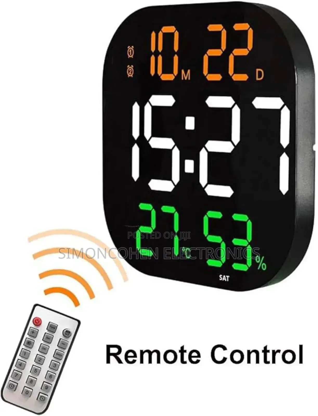 Hd Large Digital Clock With Multiple Display