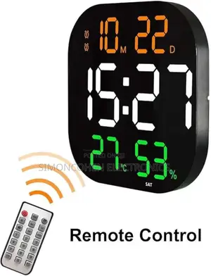 Hd Large Digital Clock With Multiple Display